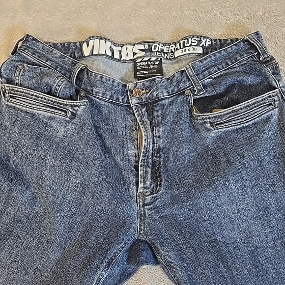 Viktos Tactical Jeans Mens 38x30 Blue Operatus XP Straight Gorpcore Outdoors - Picture 4 of 9